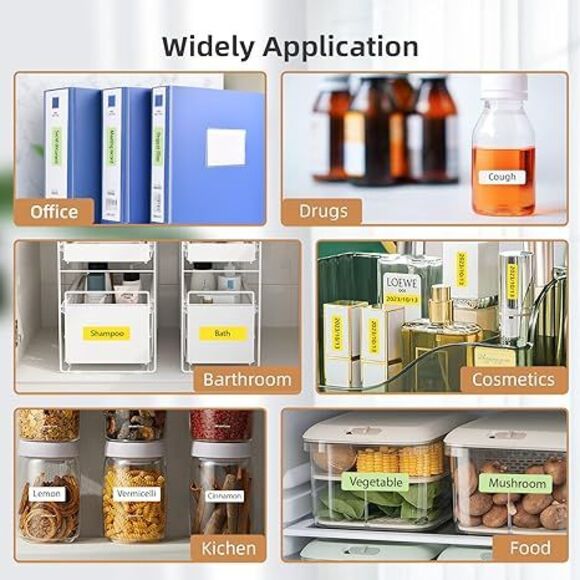 Label Maker Machine with Tape HP2 Portable Bluetooth Label Printer for Storage - Picture 4 of 6